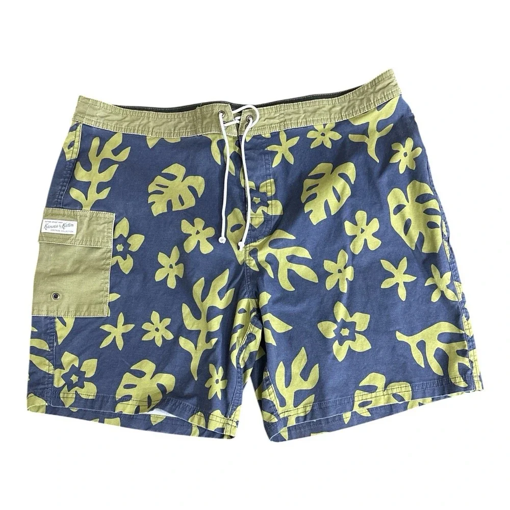 Kanvas by Katin Kehei Trunk size 38 Palm Swim Board Shorts Heritage Collection